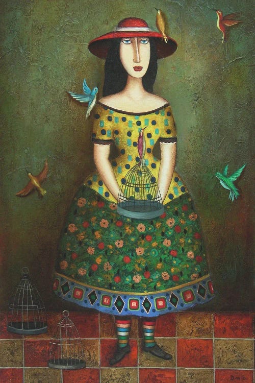 Girl With Birds