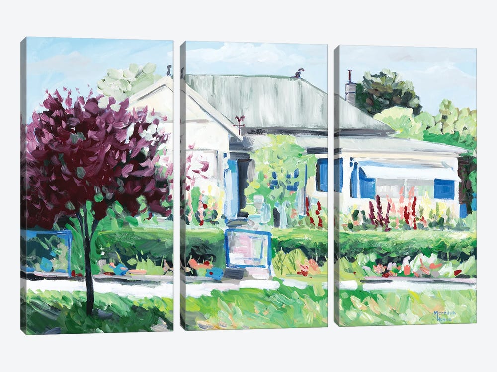Cottage Garden by Meredith Howse 3-piece Canvas Artwork