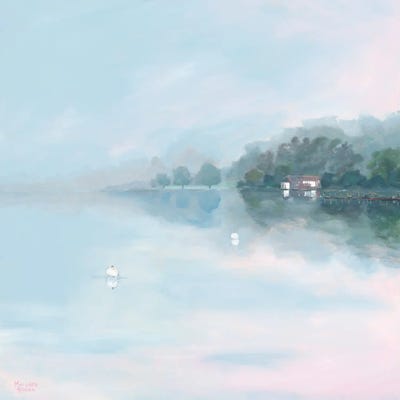 Morning At Lake Windermere by Meredith Howse canvas print