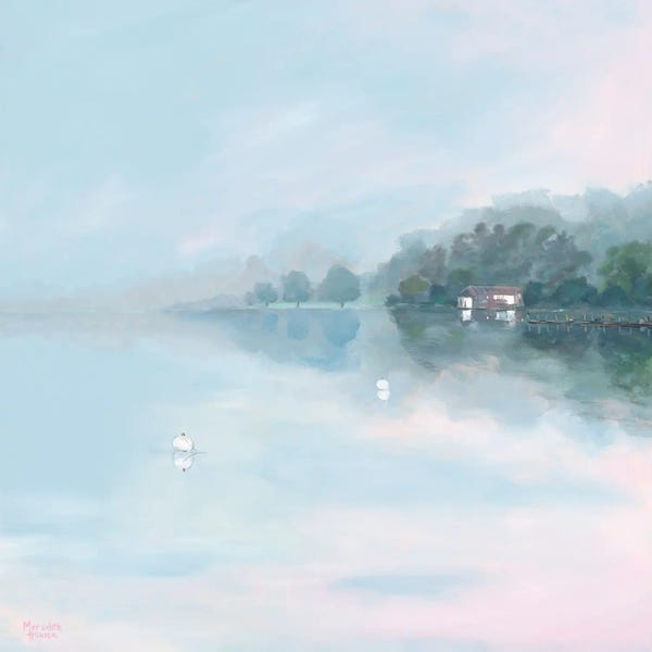 Houses: Morning At Lake Windermere by Meredith Howse