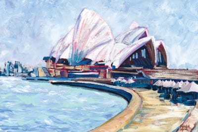 Cream Art - Canvas Prints: Sydney Opera House by Meredith Howse