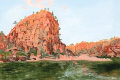 Meredith Howse - Unframed Prints: Katherine Gorge Sunset by Meredith Howse