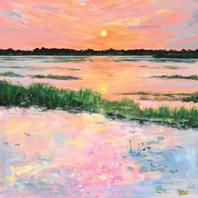 Meredith Howse - Unframed Prints: Kakadu Jacana Sunset by Meredith Howse