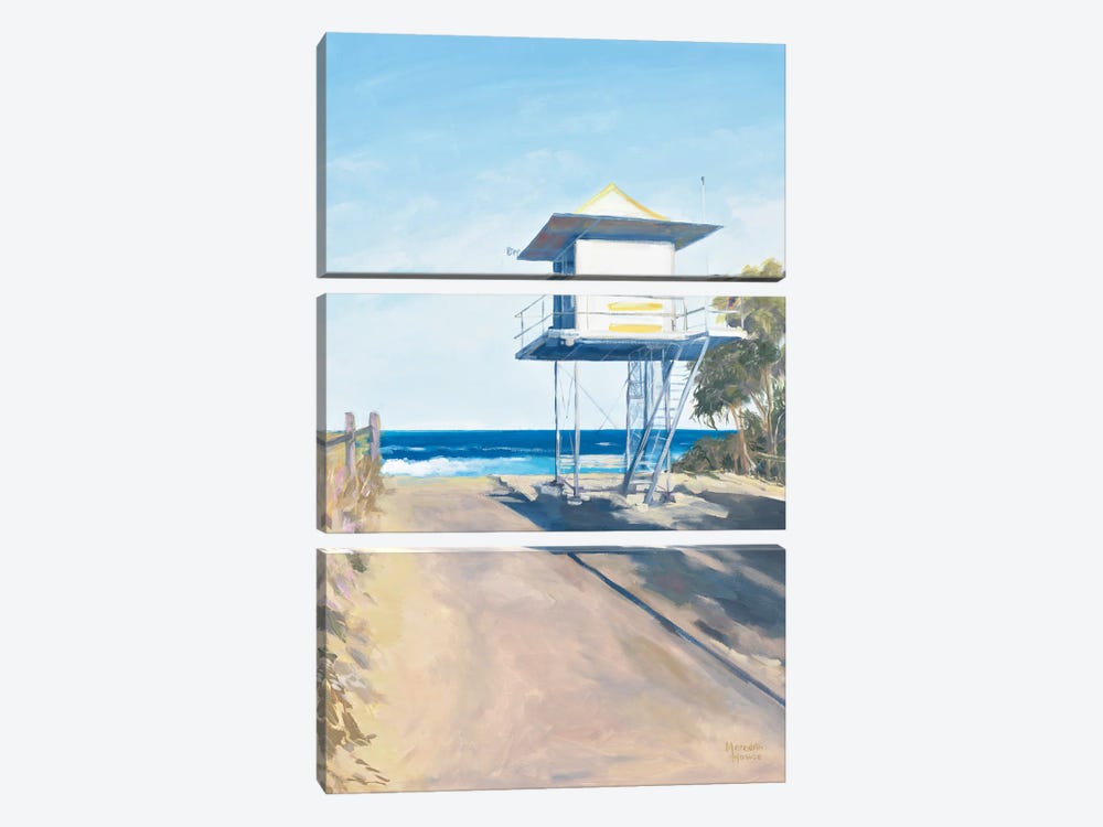 Life Guard Tower At Curramundi by Meredith Howse 3-piece Canvas Artwork