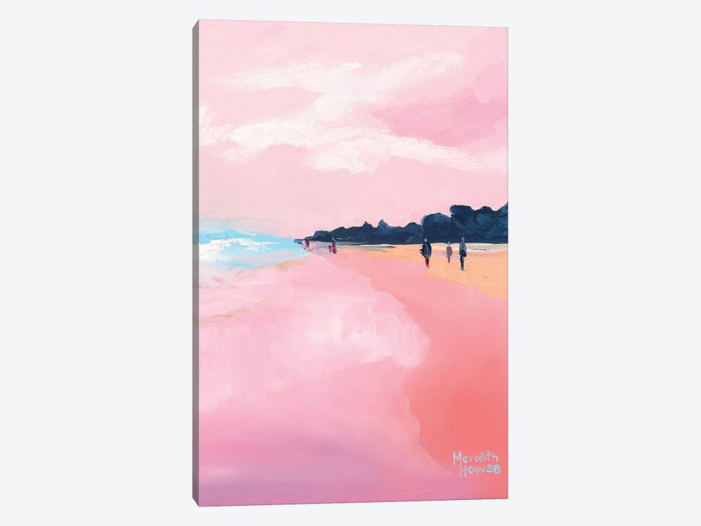 Sunshine Beach In Pink by Meredith Howse 1-piece Canvas Wall Art