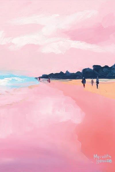 Meredith Howse: Sunshine Beach In Pink by Meredith Howse