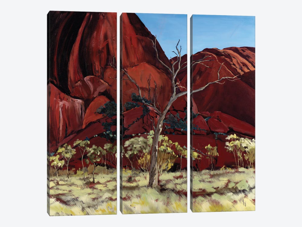 Uluru II by Meredith Howse 3-piece Canvas Print