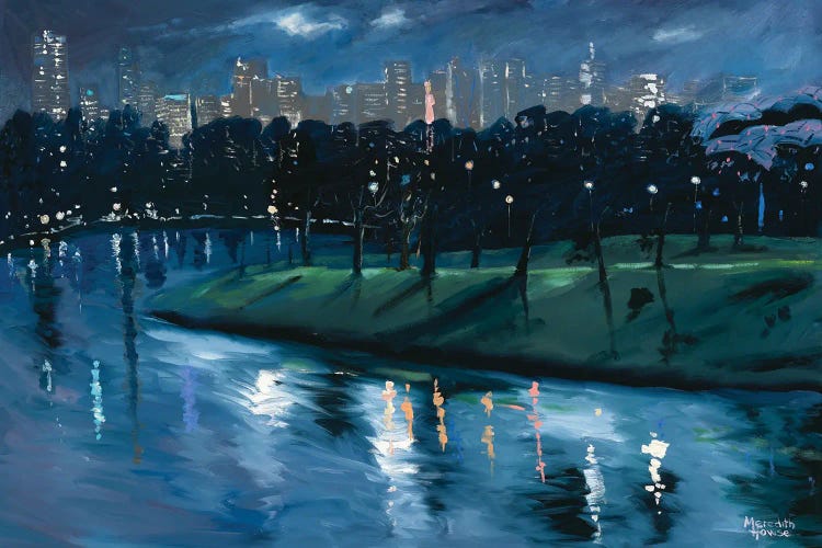 Yarra By Night by Meredith Howse wall art