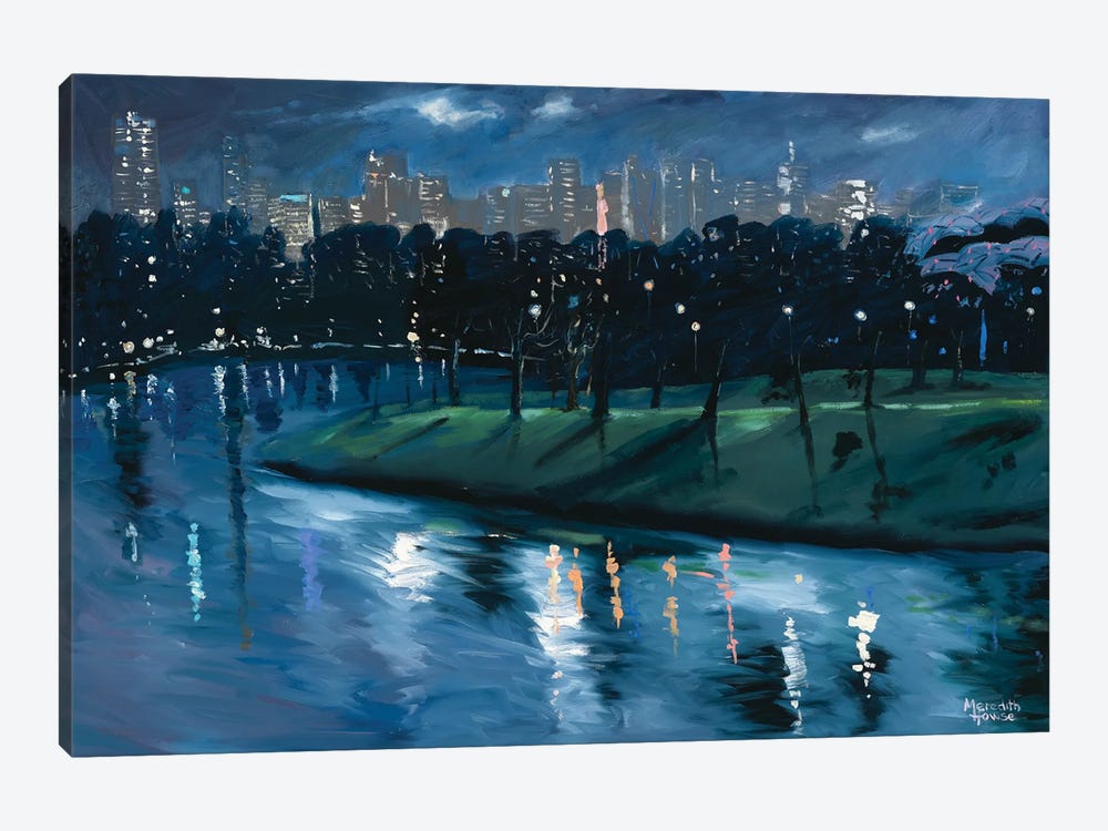 Yarra By Night by Meredith Howse 1-piece Canvas Art