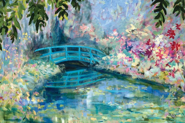 Ponds: Giverny Garden Bridge by Meredith Howse