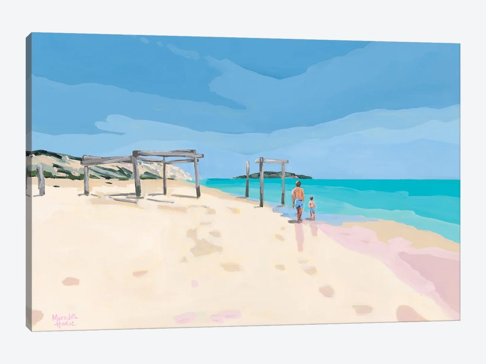Beach Day At Hamelin Bay by Meredith Howse 1-piece Canvas Wall Art