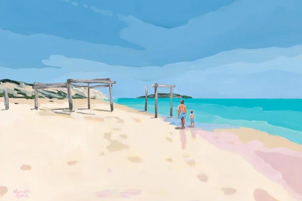 Giclee Features: Beach Day At Hamelin Bay by Meredith Howse