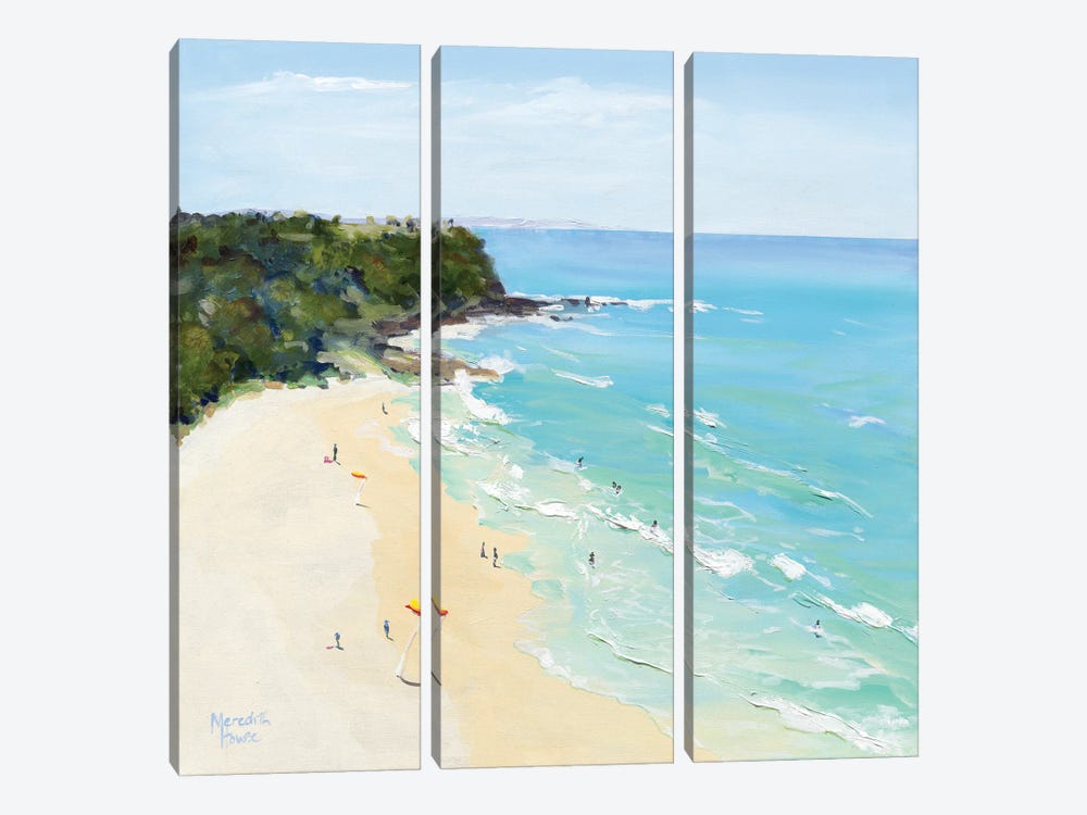 Between The Flags by Meredith Howse 3-piece Canvas Art Print