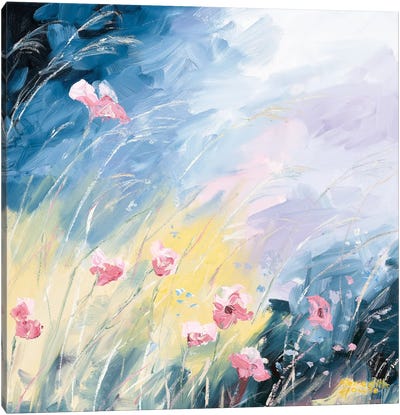 Blooms Swaying Canvas Art Print - Meredith Howse