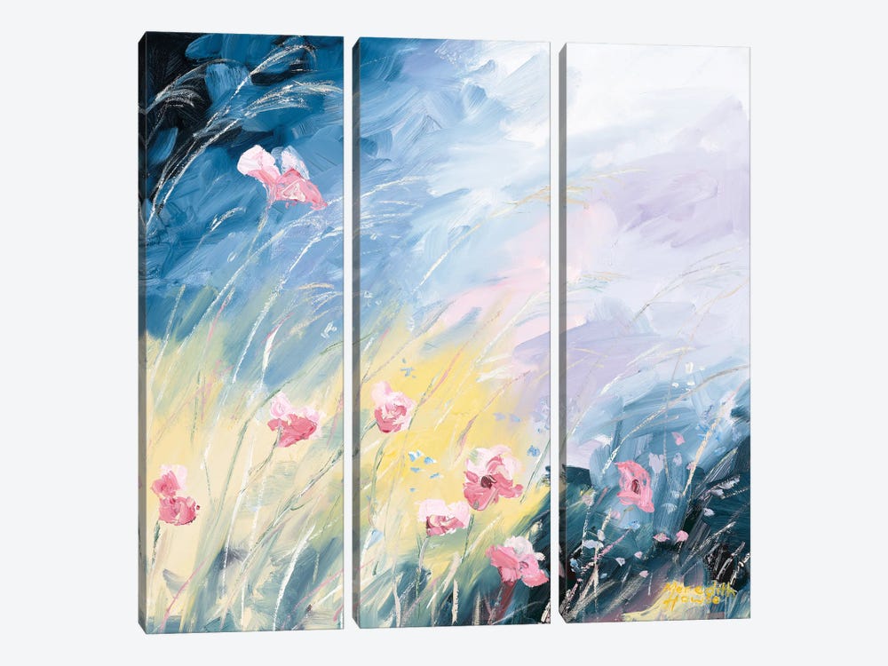 Blooms Swaying by Meredith Howse 3-piece Canvas Artwork