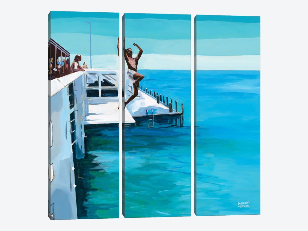Busselton Jetty by Meredith Howse 3-piece Canvas Print
