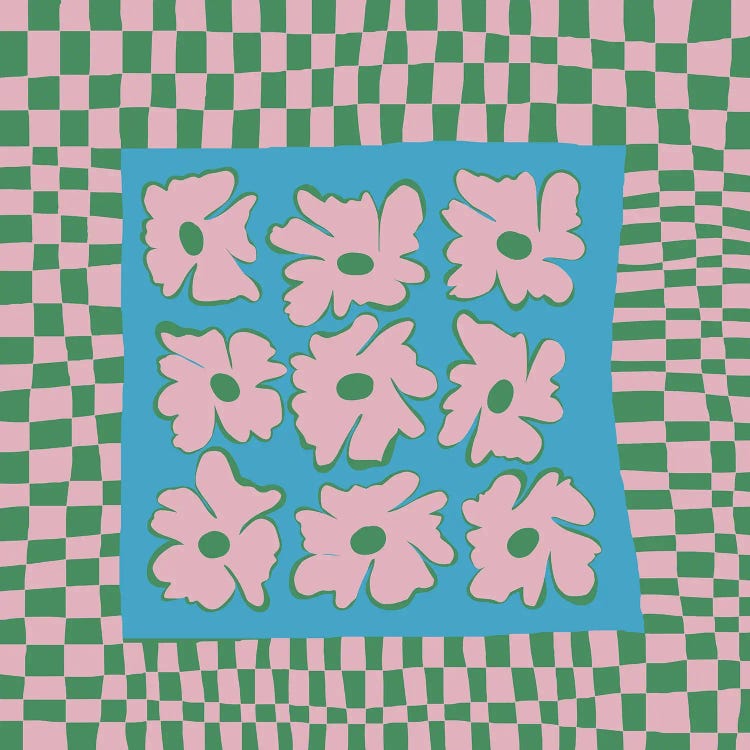 Pastel Nature Checkerboard