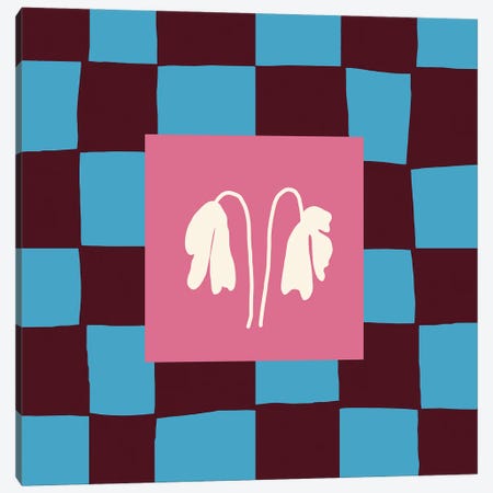 Together In Checkerboard Canvas Print #MHX32} by Miho Art Studio Canvas Wall Art