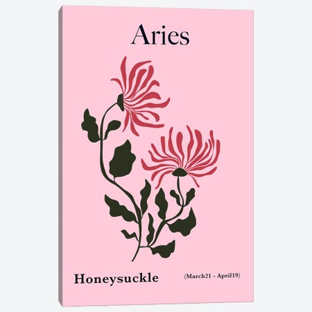 Aries Honeysuckle Canvas Print #MHX35} by Miho Art Studio Canvas Print
