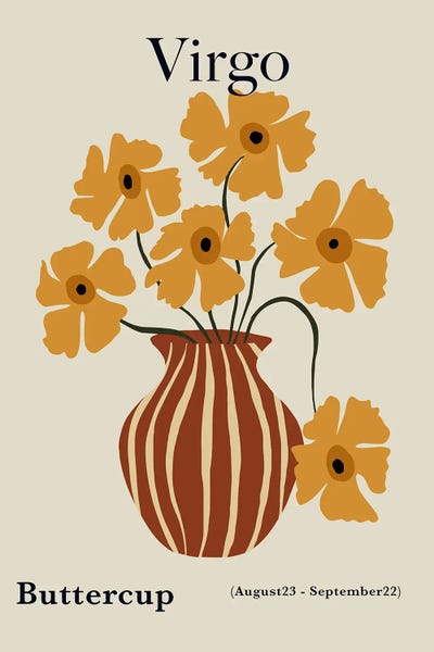 Virgo: Virgo Buttercup by Miho Art Studio