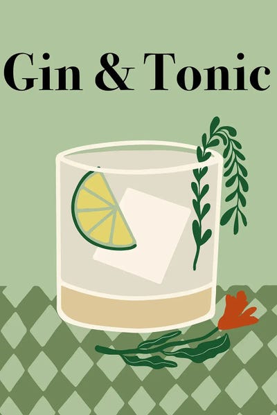 Gin: Gin Tonic by Miho Art Studio
