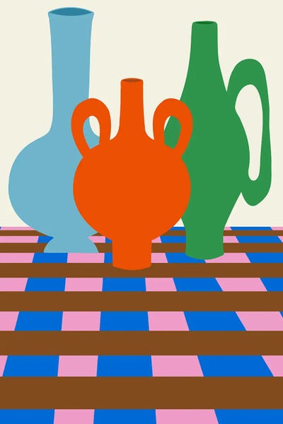 Miho Art Studio: Colorful Vases by Miho Art Studio