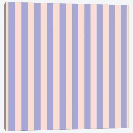 Bold Purple Stripe Canvas Print #MHX6} by Miho Art Studio Canvas Wall Art