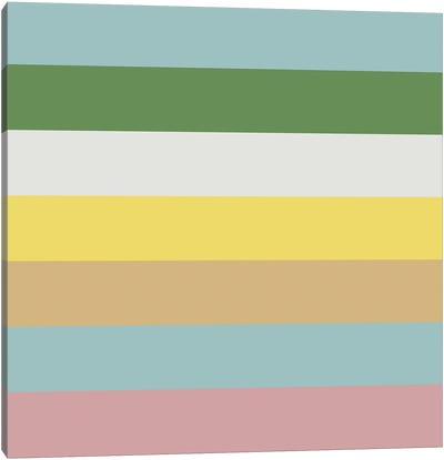Happy Color Stripes Canvas Art Print - Stripe Patterns