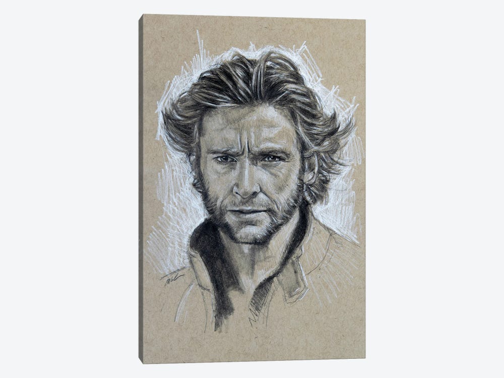 Hugh Jackman by Marc Lehmann 1-piece Canvas Artwork