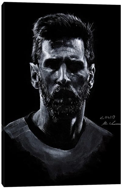 Leo Messi Canvas Art Print - Limited Edition Sports Art