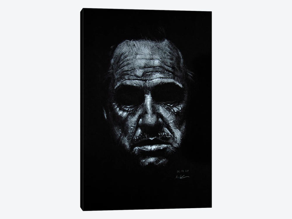Marlon Brando by Marc Lehmann 1-piece Canvas Art