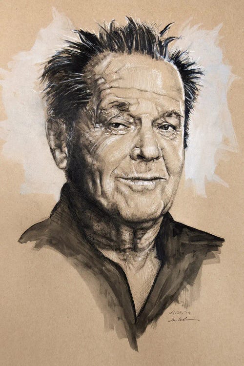 Jack Nicholson by Marc Lehmann wall art