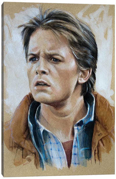 Marty Mcfly Canvas Art Print - Back to the Future