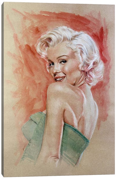 Marilyn Monroe Canvas Art Print - Marc Lehmann