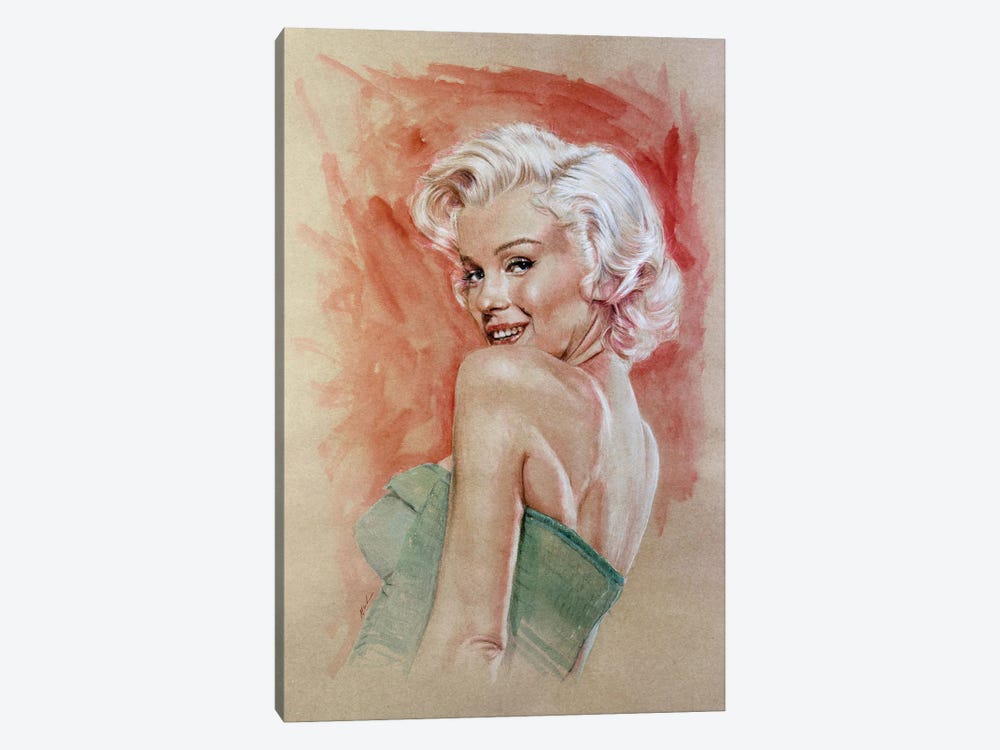 Marilyn Monroe by Marc Lehmann 1-piece Canvas Wall Art