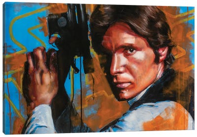 Han Solo Canvas Art Print - Marc Lehmann