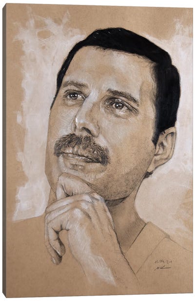 Freddie Mercury Canvas Art Print - Marc Lehmann