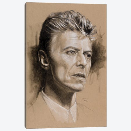 David Bowie Canvas Print #MHZ34} by Marc Lehmann Art Print
