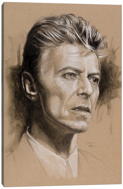David Bowie Canvas Art Print - Marc Lehmann