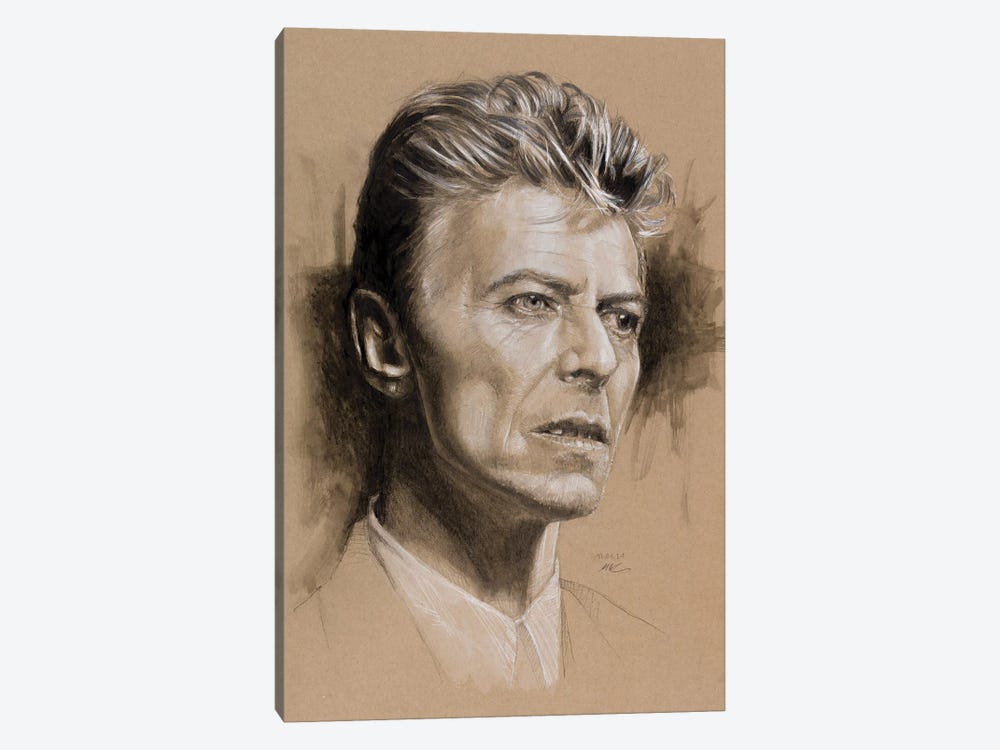 David Bowie by Marc Lehmann 1-piece Canvas Wall Art