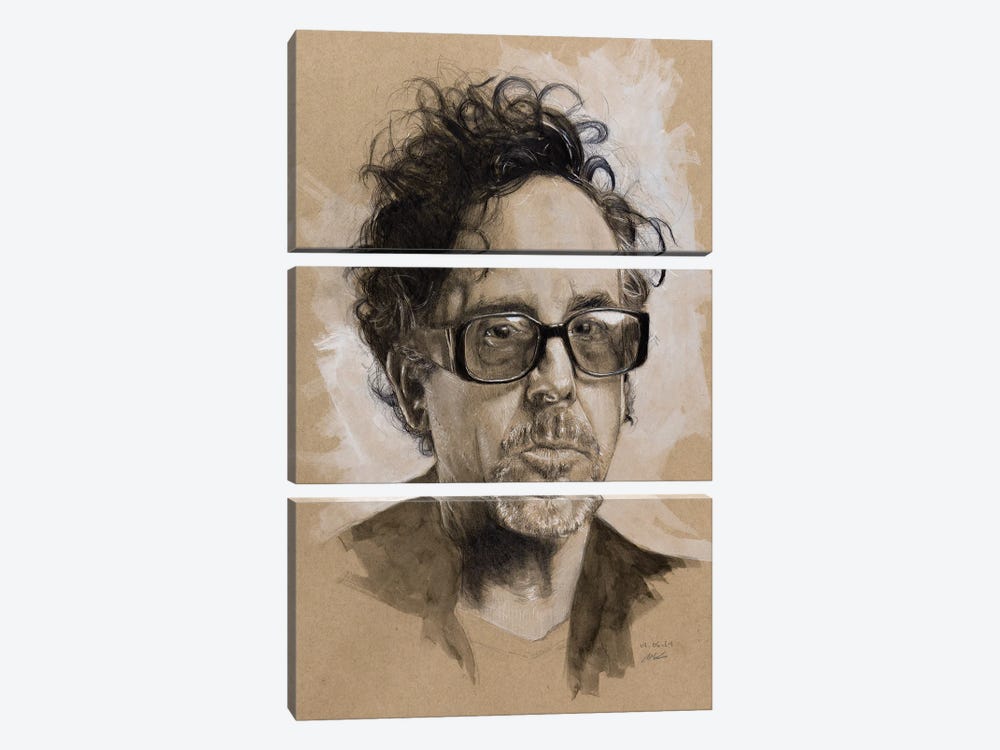 Tim Burton by Marc Lehmann 3-piece Canvas Art