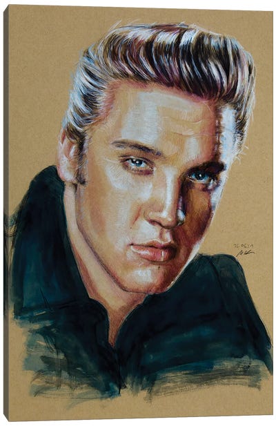 Elvis Presley Canvas Art Print - Sixties Nostalgia Art