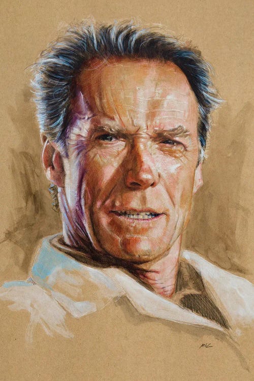 Clint Eastwood by Marc Lehmann wall art