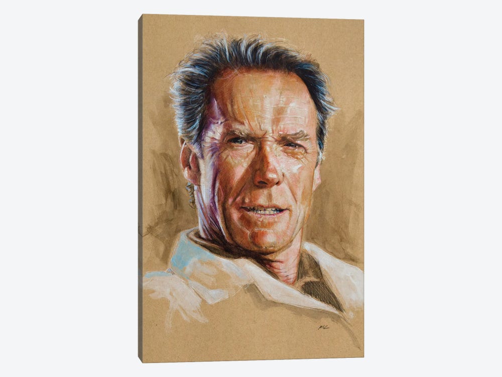 Clint Eastwood by Marc Lehmann 1-piece Art Print