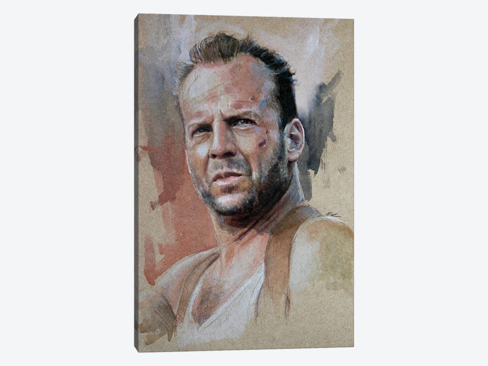 Bruce Willis by Marc Lehmann 1-piece Canvas Art