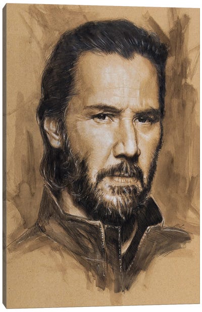 Keanu Reeves Canvas Art Print - Marc Lehmann