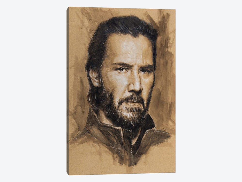 Keanu Reeves by Marc Lehmann 1-piece Canvas Art
