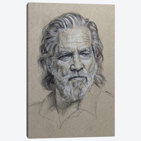 Jeff Bridges Canvas Print #MHZ49} by Marc Lehmann Canvas Print