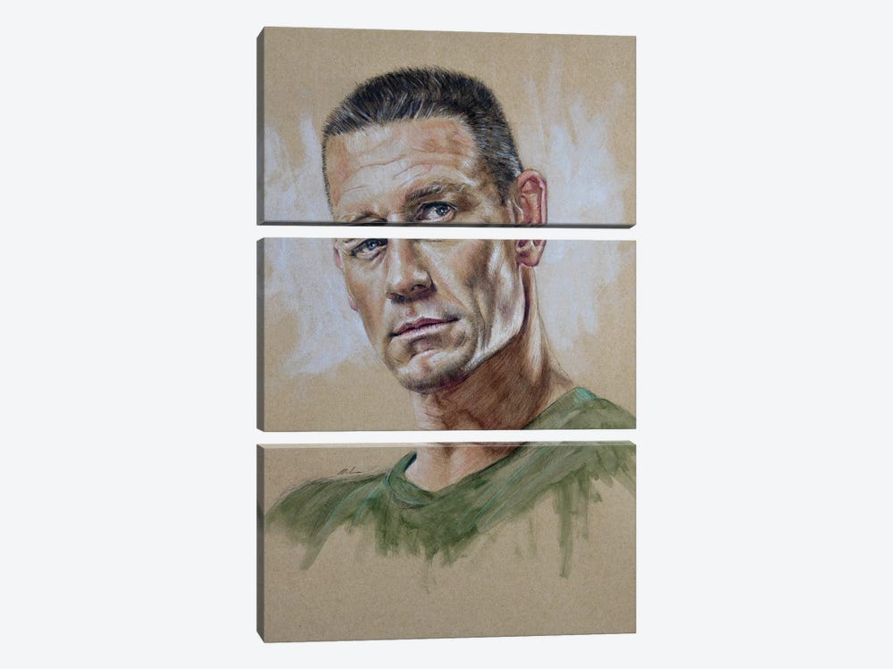 John Cena by Marc Lehmann 3-piece Canvas Art Print