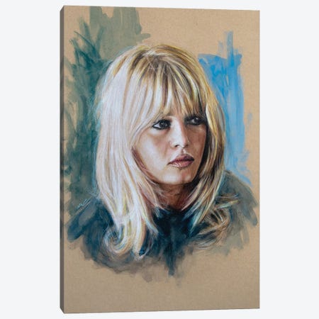 Brigitte Bardot Canvas Print #MHZ56} by Marc Lehmann Canvas Print